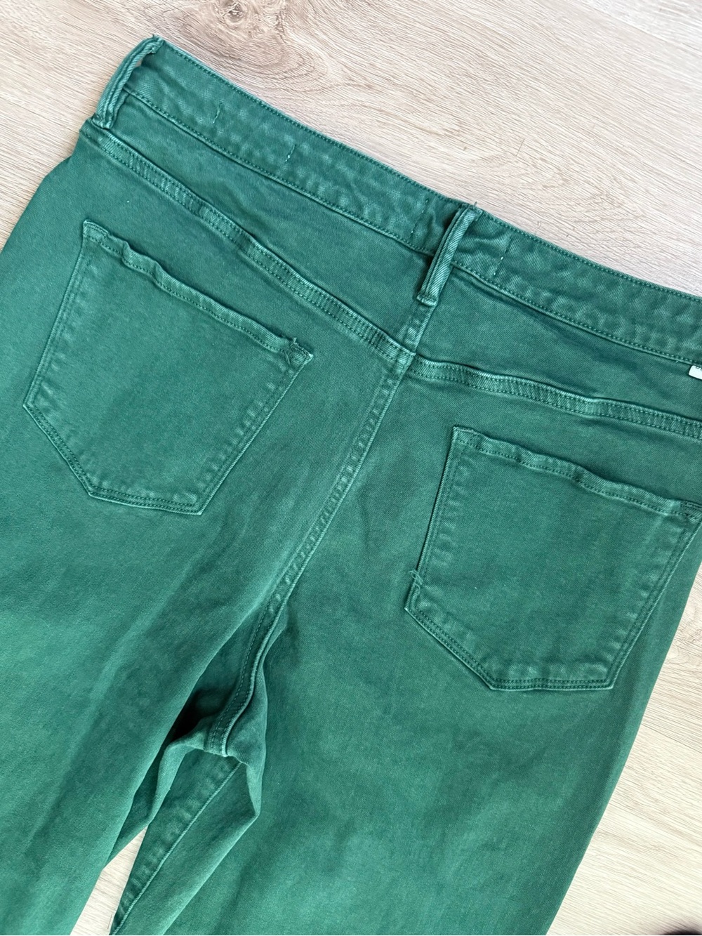 Dear John Fiona Green Wide Leg Jeans Size 31 Raw Hem MSRP $116 - Picture 13 of 13